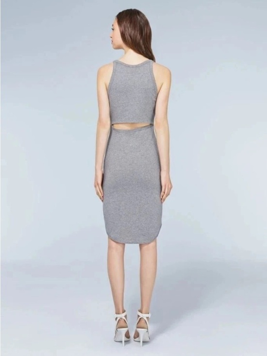 Aritzia Dresses & Skirts - Wilfred Free Grey Bodycon Midi Dress | Size S | Minimalist Knit
